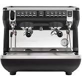 Appia Life ii Compact 2 Group Volumetric Espresso Machine Nuova Simonelli Black Commercial NSF Approved (110 V)