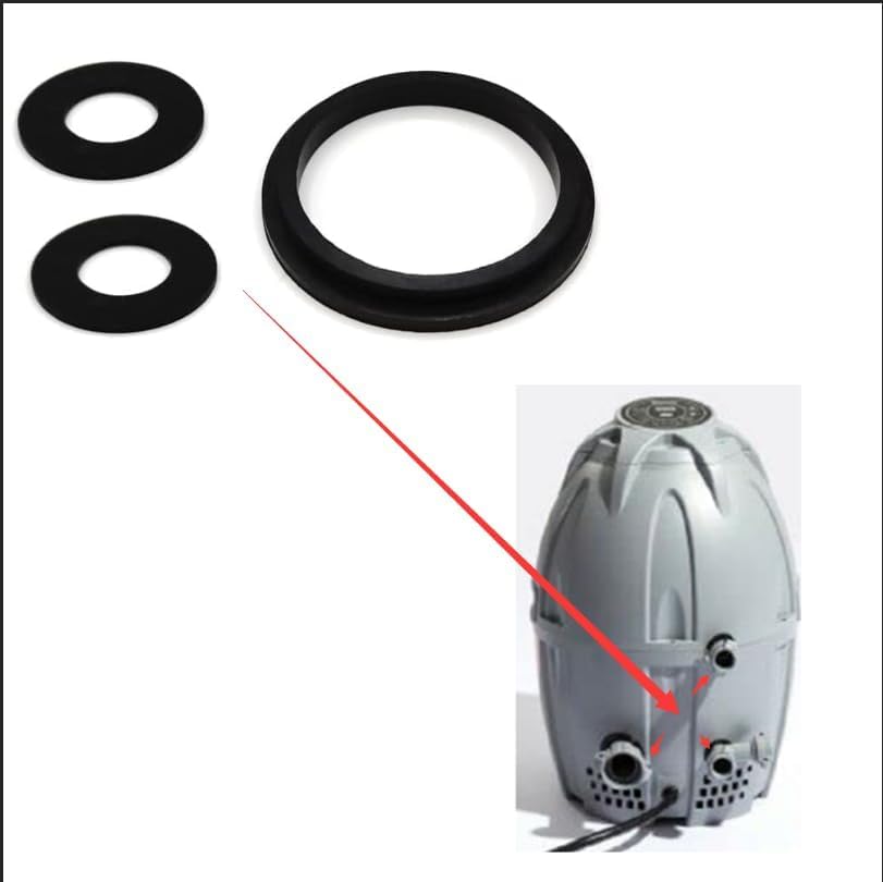 For Lay Z Spa Seal Set A+B/C Clutch Gaskets, Precision Fit for Square Salu-spa AirJet Heater Pumps, Replacement Seal Kit for All Best-Way Spa Models, Improves Durability & Performance (3 Pieces)