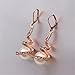 MR.TIE 18K Gold Plated Base Cubic Zirconia Imitation Pearl Lever back Drop Dangle Earrings Gifts for Women