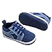 DZT1968® Unisex Baby Soft Sole Cloth Shoes Socks Prewalker For Spring Summer Fall (0~6 Months, Dark Blue)