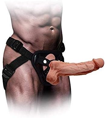 BABYOYB Hollow Strap On Male Extender Silicone for Men Large with 2 Sizes (Style : L 7.68")