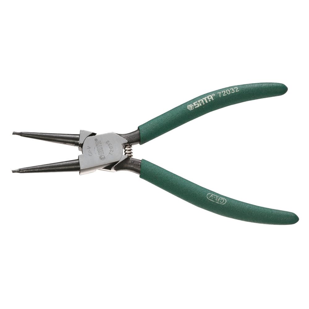 SATA ST72033ST German Style Internal Snap Ring Pliers, Straight 9" with Chrome Vanadium Alloy Steel (Cr-V) for Exceptional Strength and Durability