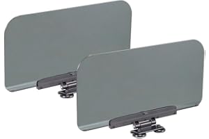 GOLDEN ROD Goldenrod 6792 Magnetic UTV Sun Visor 2-Pack – Clear Polycarbonate Glare Blocker for Polaris & Can-Am – Adjustable 11" x 6" Magnetic Sun Shield for Utility Vehicles, Farm Equipment & Tractors