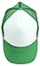 Two Tone Trucker Cap in Green and White Hat