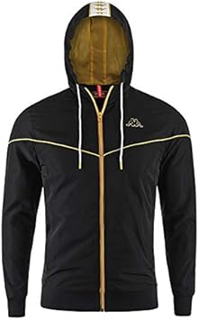 kappa black and yellow hoodie