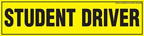 Highly Reflective Student Driver Vehicle Car Bumper Signs Stickers Decal - Safety Caution Signs (3M EGP Material) (1PC)