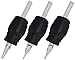 ITATOO® 20pcs 30mm 1.2" Rubber Soft Black Disposable Tattoo Tubes with Clear Long Tips