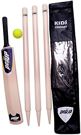 Pepup Sports Wooden Cricket Set With Carry Bag
