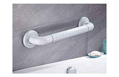 Anti-Slip Grab Rail, Sanliv Concealed Mount Safety Bath and Shower Grab Bar (1.38 x 17 Inch, White)