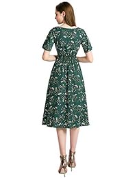 Gardenwed - Vestido de verano de gasa con estampado floral para mujer