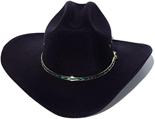 green felt cowboy hat