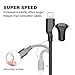 Multi USB Cable,USB to Lightning/Micro/USB C 3 in 1 Braided Charging Cable for iPhone X/8 Plus/7 Plus/iPad/MacBook/Galaxy S8 Plus Note 8/Lg V20(Black)