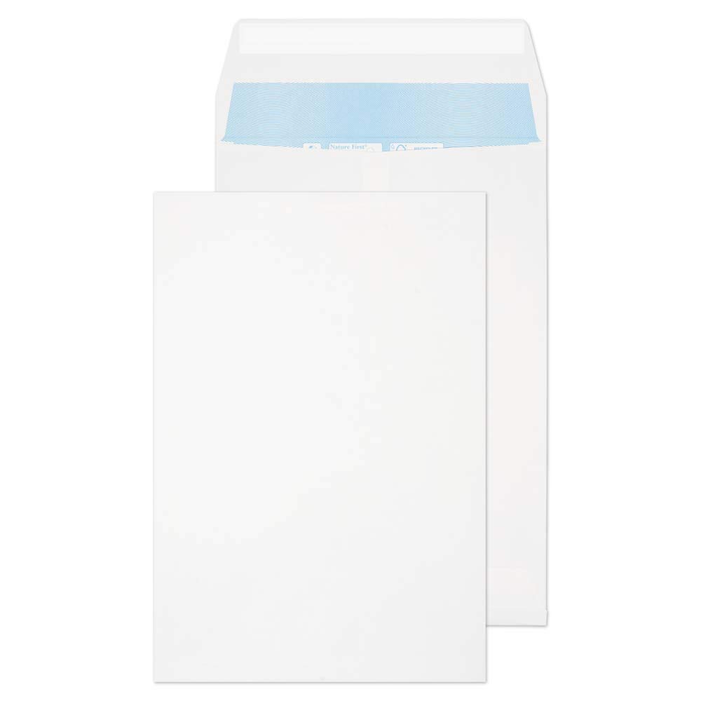 Blake Environmental - Biodegradable & Recycled Gusset Envelopes C4 (324 x 229mm) - Pack of 125 - Premium 140GSM - FSC Certified - Peel & Seal Envelopes Gusset C4 - Stationery Business Supplies (RN090)