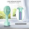 JUMKEET-Mini-Handheld-Portable-Fan-Desk-Fan-USB-Rechargeable-Battery-2600-mAh-Personal-Fan-with-Base-Table-Fan-Cooling-Electric-Sport-Fan-3-Speeds-for-Home-Travel-Office-Room-Outdoor-School-Blue Jumkeet Mini Handheld Portable Fan Desk Fan USB Rechargeable Battery 2600 mAh, Personal Fan with Base, Table Fan Cooling…