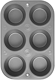 OvenStuff Non-Stick 6 Cup Jumbo Muffin Pan - American-Made, Non-Stick Baking Pans, Easy to Clean and Perfect f