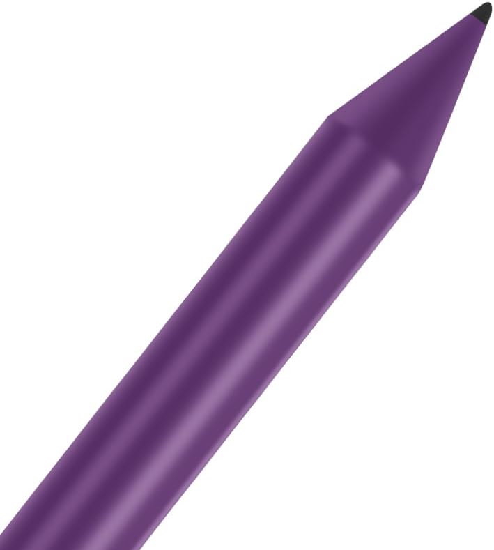 Stylus Pen,Replacement Capacitive Touch Screen Stylus Pencil with Soft Rubber Touching Head,Universal Stylus Touch Pen for Phone Tablet PC Computer Pad (Purple) - Image 5