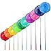 Aneco 10 Pack Multicolor Telescopic Small Animals Nets Stainless Steel Catching Fishing Nets Extendable from 14.5 Inches to 33.8 Inches