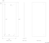 W Waterstone Frameless 120x30cm Bathroom Mirror with Pre-Drilled Holes view 2