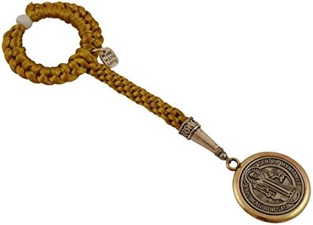 Catholic Car Accessories Religious Gifts with 1.5” Saint Benedict Medal for Rear View Mirror. /B400GOLD