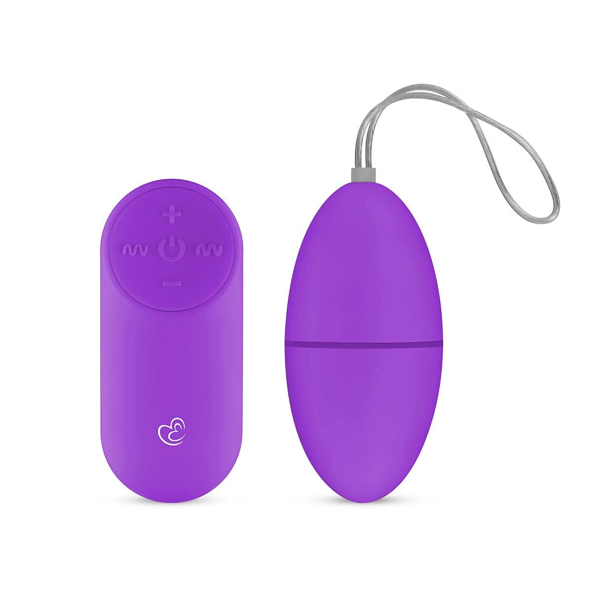 EasyToys Vibrating Egg with Wireless Remote Control - Couple Love Egg for an Exciting Foreplay- Purple