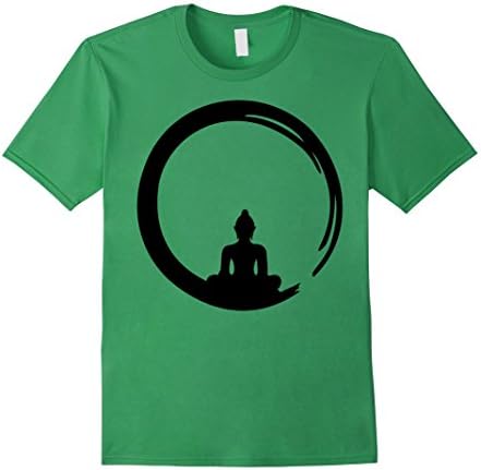Men's Om Aum Symbol T Shirt Mantra Buddhism Jainism Hinduism tee Medium Grass