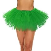 Zando Tutu for Women Adults Teens 5 Layers Halloween Costume Cosplay Running Tutu Party Elastic Fluffy Tulle Dance Skirt