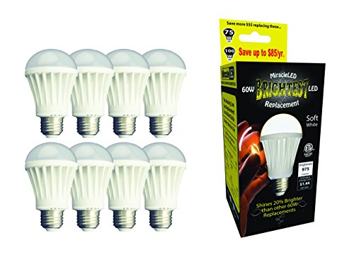 MiracleLED Commercial Hydroponic Ultra Grow Lite - Replaces up to 150W - Daylight White Full Spectrum LED Indoor Plant Growing Light Bulb for DIY Horticulture & Indoor Gardening, 2 Pack,White 150w
