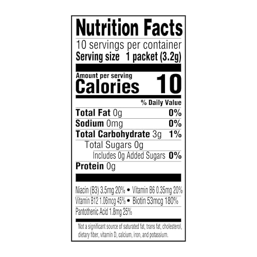 AMAZON GROCERY, STRAWBERRY DRINK MIX WITH CAFFEINE, 10 PACKETS, 1.1 OZ
