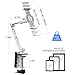 suptek Aluminum Tablet Desk Mount Stand 360° Flexible Cell Phone Holder for iPad, iPhone, Samsung, Asus and More 4.7-11 inch Devices, Good for Bed, Kitchen, Office (YF208BW)