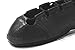 RYAN AND ODONNELL Girls Soft Gel Black Leather Irish Dance Pumps 2 UK - with Free Drawstring Bag -