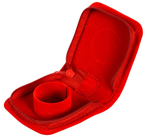 GOELX Bangle Box, Bangle Organizer Travel Pouch- Bangle Storage, Bright Red Color