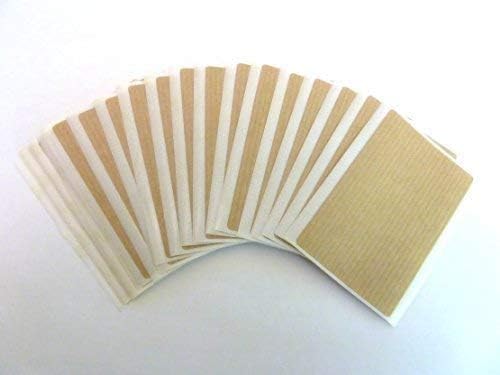 30 Labels, 75x50mm Rectangle, Light Brown, Colour Code Stickers, Self-Adhesive Sticky Coloured Labels
