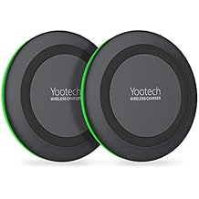 Yootech [2 Pack] Wireless Charger Qi-Certified 7.5W Wireless Charging Compatible with iPhone Xs MAX/XR/XS/X/8/8 Plus,10W for Galaxy Note 9/S9/S9 Plus,5W All Qi-Enabled Phones (No AC Adapter)