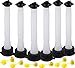 ORANDESIGNE 6 Set Can Spout Replacement Kit Old Style Flexible Pour Spout Nozzle Part with Gaskets Collars Stopper Caps Vent Cap for Blitz Gott Essence Plastic Can Water Jug
