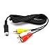 ZYJ-AWASA 2 Packs 6ft Replacement Composite RCA Audio Video AV Connection Cord Cable For Sega Genesis 2 Genesis 3 RCA Composite Cable AV Cable for MK1461 MK1631 Consoles,Set of 2