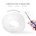 NYKKOLA 16.5 Ft Multipurpose Double Sided Mounting Reusable Washable Nano Grip Sticky Strips Seamless Traceless Adhesive Kitchen Holder Transparent Tape, Clear-5M/16.5