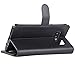 Abacus24-7 Samsung Galaxy Note 8 Case, Leather Wallet with Flip Cover, Credit Card Pockets and Stand, Black