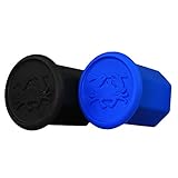 East Coast Dyes (2-Pack) High Performance Lacrosse Shaft End Caps Black and Royal Blue End-Cap-Blk-RylBlu-2P