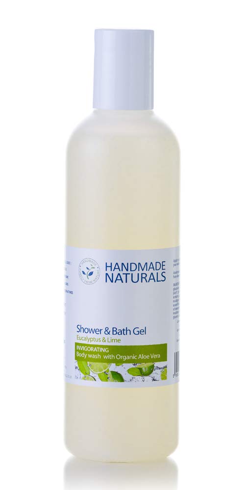 Handmade Naturals Herbal Shower and Bath Gel, Eucalyptus and Lime
