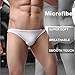 Avidlove Men Underwear Low Rise Briefs Solid Stretch Hip Bikinis 4 Packs White L
