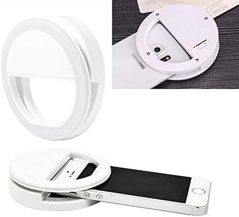 Jushi Selfie Light Ring Lights with 36LED Bulbs Video Lighting for YouTube,Flash Lamp Clip on Circle Light for Smartphone/Tablet/iPad/Laptop Camera