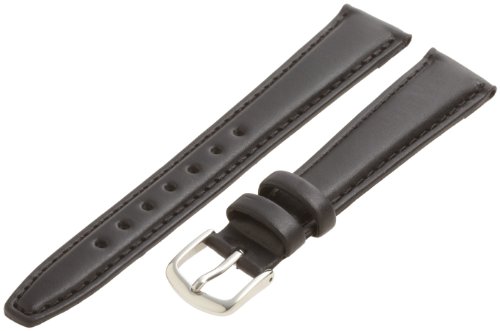 Hadley-Roma Men's MSM881RA-170 17-mm Black Oil-Tan Leather Watch Strap