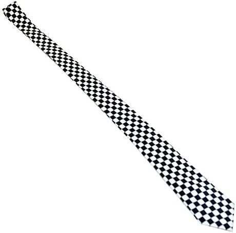 Black and White Checkered Tie