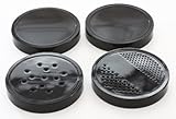 Magic Bullet 4 pcs Black Lids, 2 Stay Fresh Lids, 2 Shaker Lids