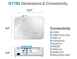 Optoma GT780 Short Throw Projector for Gaming