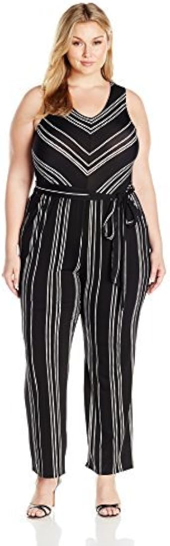 plus size sleeveless jumpsuit