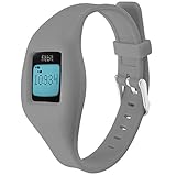 Fitbit Zip Buckle Bracelet - Adjustable Wristband and Wristwatch Style - Fitbit Zip Silicone Replacement Secure Band with Chrome Watch Clasp and Fastener Buckle - Fix the Tracker Fall Off Problem
