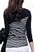 Suimiki Women Casual Round Neck Shirts Striped T Shirts Long Sleeve Thin Blouse Top
