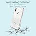 MASCHERI hui-363 for iPhone X Case, [Zen Series] Scratch Resistant [White Henna Mandala Floral Lace Design] TPU Bumper Clear Back Panel Hybrid Protective Case Cover for Apple iPhone X - Clear