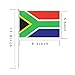 South Africa Stick Flag,TSMD 50 Pack Hand Held Small South African National Flags On Stick,International World Country Stick Flags Banners,Party Decorations For World Cup,Sports Clubs,Festival Events